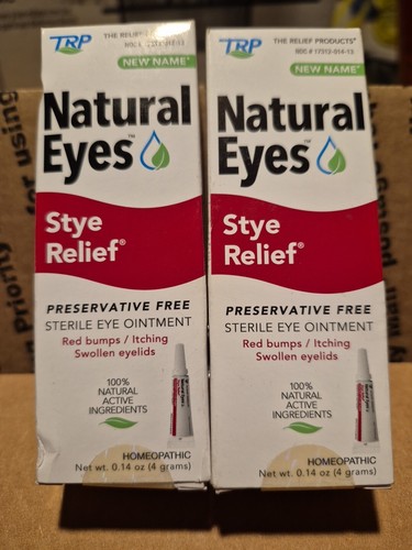 Stye Relief by NATURAL EYES & TRP Ointment NEW 03/2025 2 Count