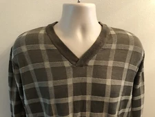 Men's Tallia Uomo Pullover Silk Cotton Blend Sweater Medium Café au lait NWT