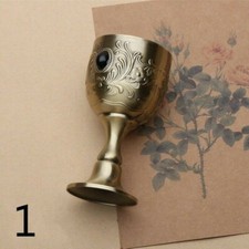 1x Copper Tarot Chalice Wine Goblet Cups Wicca Altar Retro Divination Props New