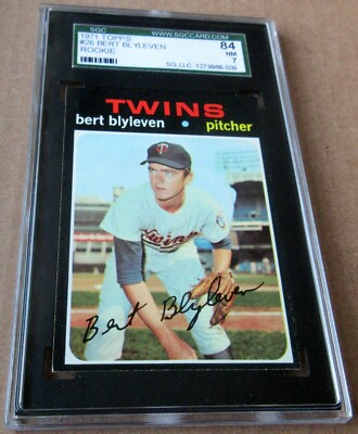 BERT BLYLEVEN 1971 Topps Rookie Card RC SGC 7 84 NM Twins Pirates