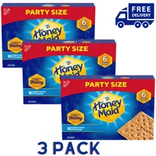 Honey Maid Graham Crackers, Party Size, 28.8 oz Box 6 pack in it