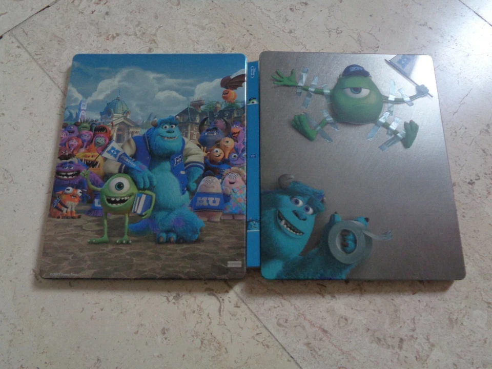 MONSTERS INC & MONSTERS UNIVERSITY 3Disc Blu-ray SteelBook DOUBLE FEATURE DISNEY - Image 3 of 4