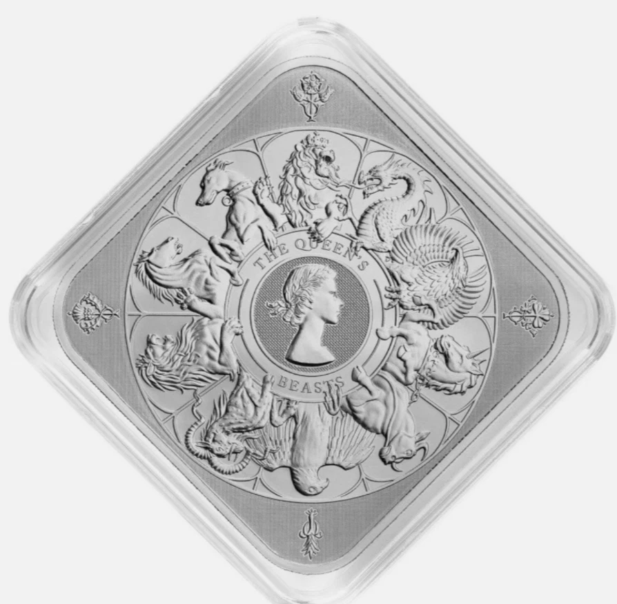 2025 G. Britain UK QUEEN’S BEASTS Completer Bar 10 Oz  NGC MS70 FR - Jody Clark - Image 4 of 4