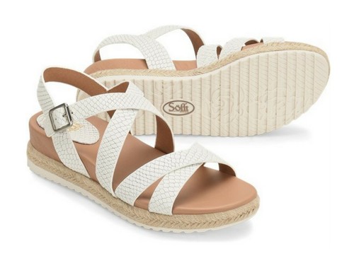 sofft white sandals