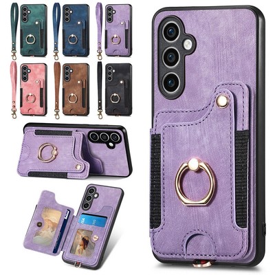 Ring Strap Card Slot Phone Case For Xiaomi 10 11T Redmi Note 11 10 Pro POCO X3
