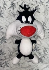 Vintage Rare Edition Sylvester Cat Looney Tunes Plush 12” Warner Brothers 1995