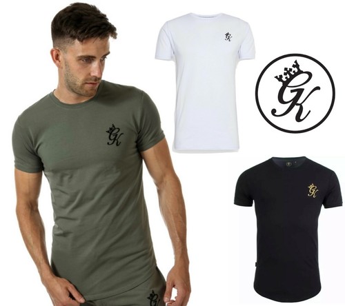 Gym King Men's T-Shirt Longline Fitted 