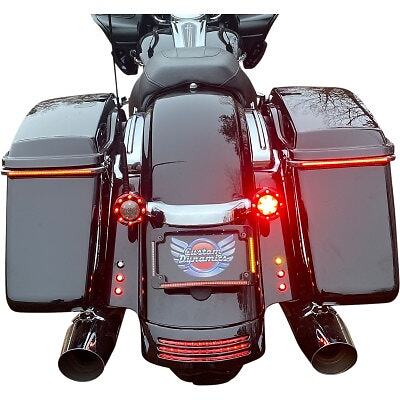 Custom Dynamics Black Tri-Radius LED License Plate Tag Frame