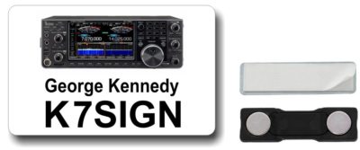 Icom 7610 Ham Amateur Radio Name Badge ID Personalized Fast FREE Shipping
