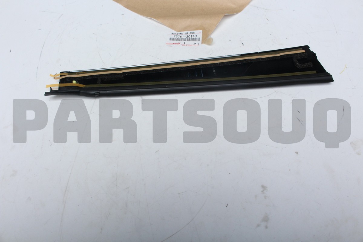 7576130140 Genuine Toyota MOULDING, REAR DOOR WINDOW FRAME, FRONT 