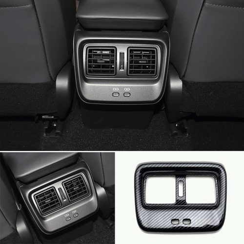 For Toyota Crown 2023-24 Carbon Fiber Rear Row Air Outlet Vent Panel cover trim - Picture 1 of 6