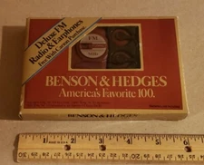 Benson and Hedges Cigarette Deluxe FM Radio and Earphones