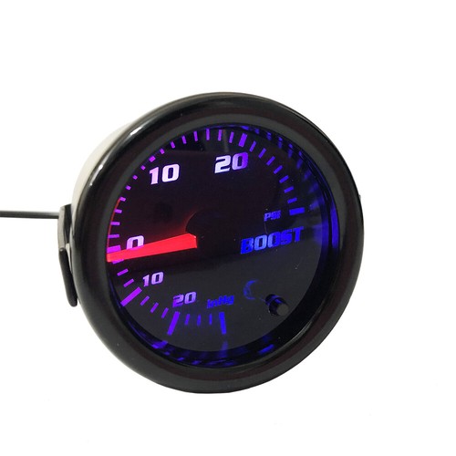 2" Turbo Boost Gauge Tinted 7 Color 0-30 PSI Pressure Vacuum Turbo Meter 52mm - Picture 9 of 12