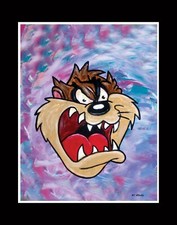 TAZMANIAN DEVIL limited print RT VEGAS signed original lowbrow cartoon warner br