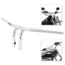8" Rise Drag T Bar 1.25" Fat Handlebar For Harley Dyna Street Bob Softail Fatboy