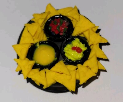 Tortilla Chips Magnet Kitchen Accessory Refrigerator Cheese Guacamole