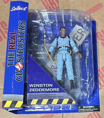 Diamond Selects The Real Ghostbusters Winston Zeddemore Figure Cartoon New
