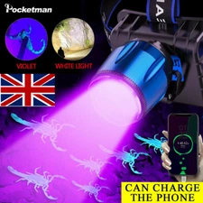 85000LM LED Headlamp UV Light Headlight Head Torch Hunting Camping Lamp