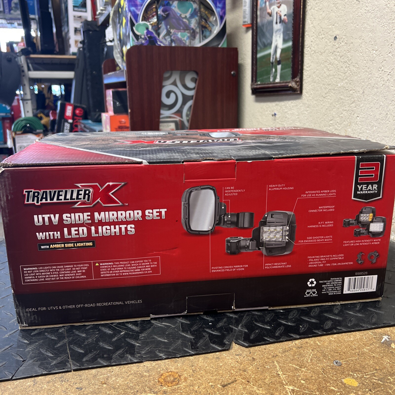 Traveller X 1600526 UTV Side Mirror Set w/ LED & Amber Side Lights 2200 Lumen eBay