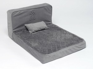 dog bed with headboard