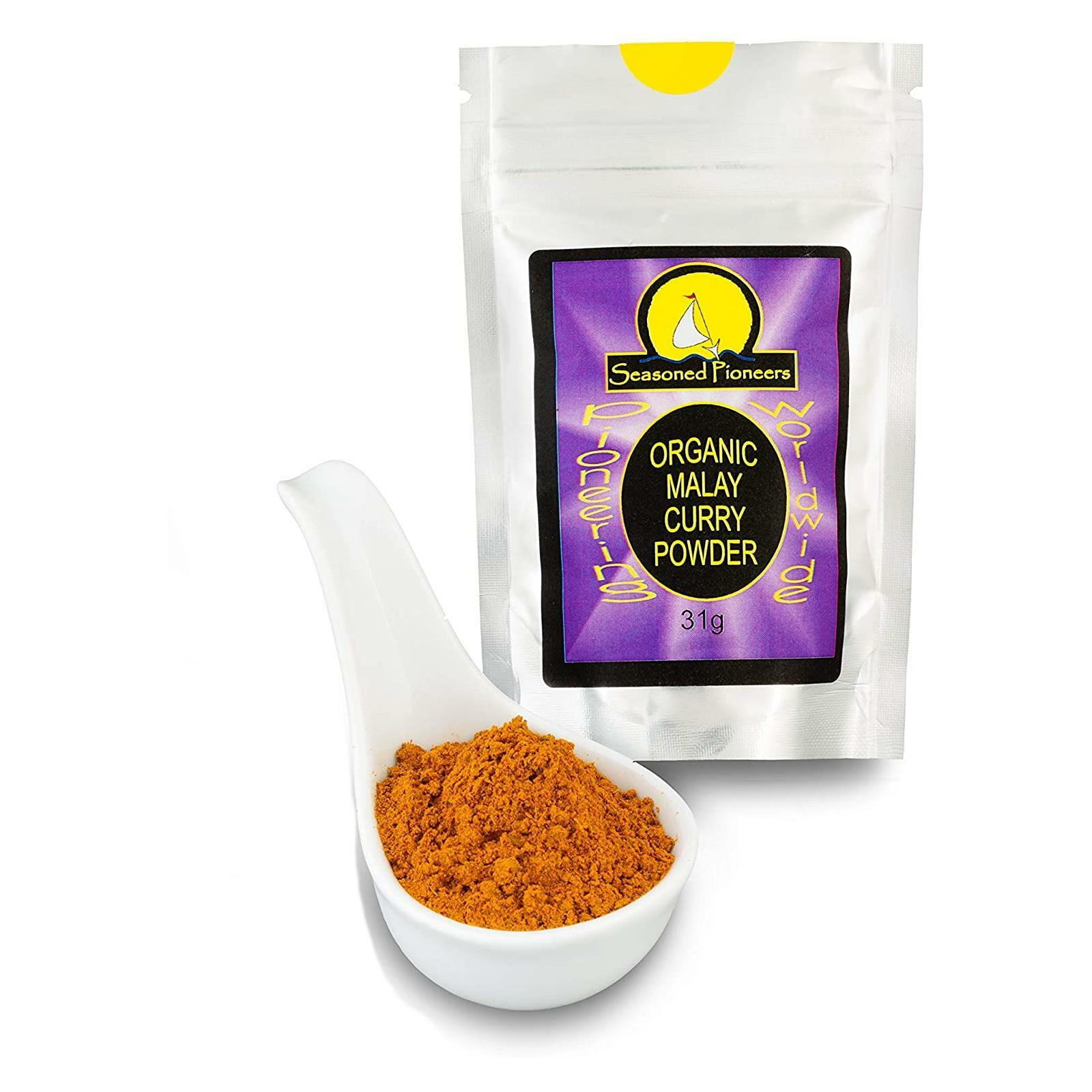 Seasoned Pioneers Organic Malay Curry Powder 31g Malaysian Cooking Spice Mix