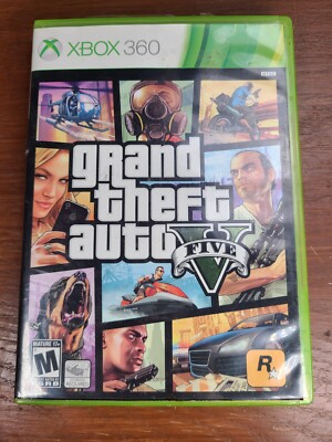 Grand Theft Auto V GTA 5 (Xbox 360) Complete w/ Manual + Insert + Map CIB Tested