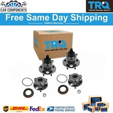 TRQ Front & Rear Wheel Hub & Bearing Kit Set of 4 For 1991-2005 Buick Chevy Olds