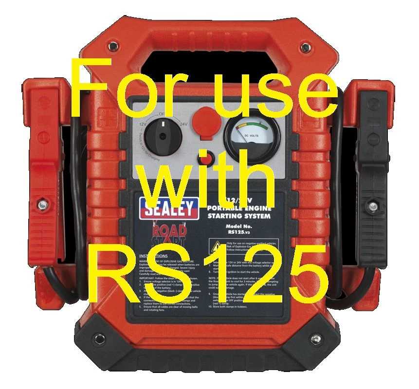 Sealey GENUINE ! RS125.C Mains Charger for Roadstart RS125 12V 24V Jump Pack New - Image 2 of 2