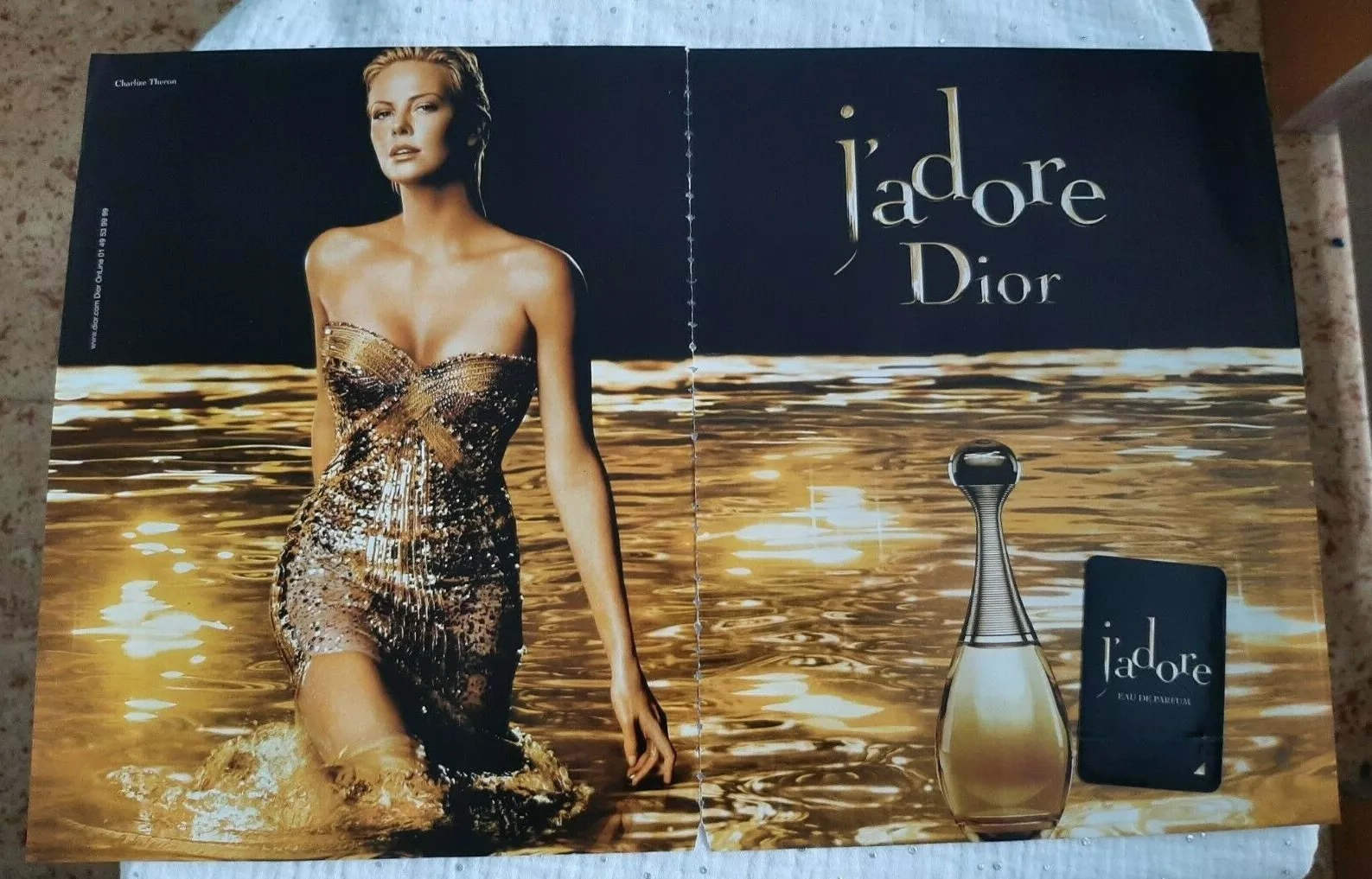 Publicité papier Parfum. Perfume Ad C. Dior J'adore de 2010 +Carte Liquatouch