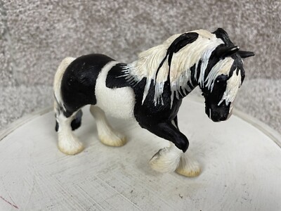 Vintage 2003 Schleich Germany Tinker Mare Figurine Model Horse Black White