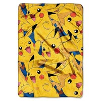 Pokemon 1pok076000001ret all Pikachu 62 By 90 Raschel Throw on sale Pokemon 1pok076000001ret all Pikachu 62 By 90 Raschel Throw on sale