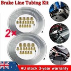 <!--F#f_0-->25 Ft 3/16 Brake Line Kit Steel Tube Roll Silver Flexible With 32*Fittings 2 set<!--F/-->