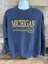 VTG Michigan Wolverines 1997 Big Ten Champions Crewneck Sweatshirt XL