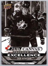 2024-25 UD Series 2 Zack Ostapchuk Program of Excellence Black Canvas C267