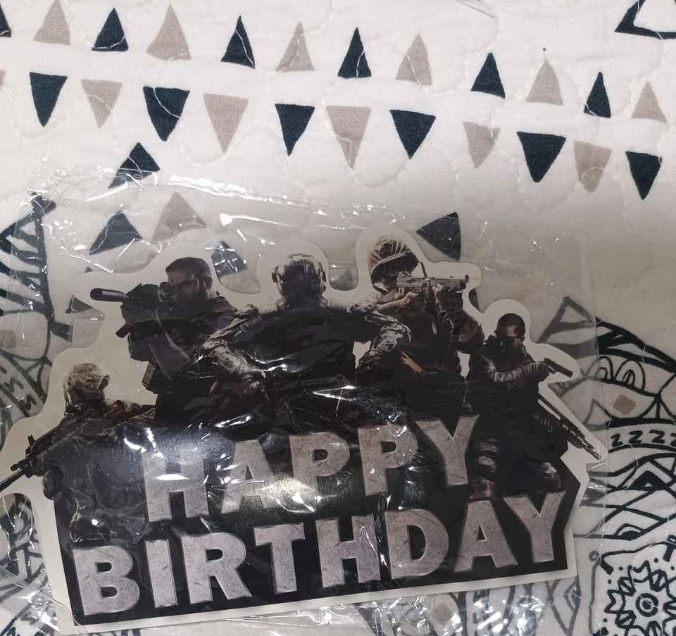 DECORACIÓN FIESTA CALL OF DUTY (GLOBOS, CUPCAKES Y ADORNO PARA PASTELES, TELÓN DE FONDO, PANCARTA) Foto 4 de 4