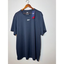Reebok Mens 2XL Navy Blue Performance Training T-Shirt FU3293 NWT