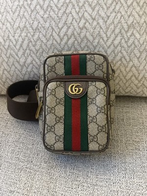 Unisex Gucci Ophidia GG/front Pocket /crossbody Bag