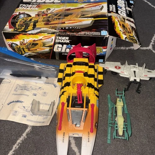 GI Joe Tiger Shark Force 1984 Vintage Vehicle ARAH Boat Hasbro