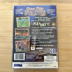 SEGA 💥 Three Dirty Dwarves 💥 Saturn CIB Clean Tested 💎💎 Rare 💎💎