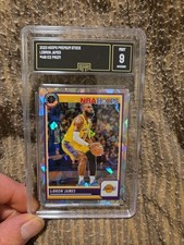 2023 Panini Hoops Premium Stock LeBron James #149 Cracked Ice Prizm Gem Mint 9