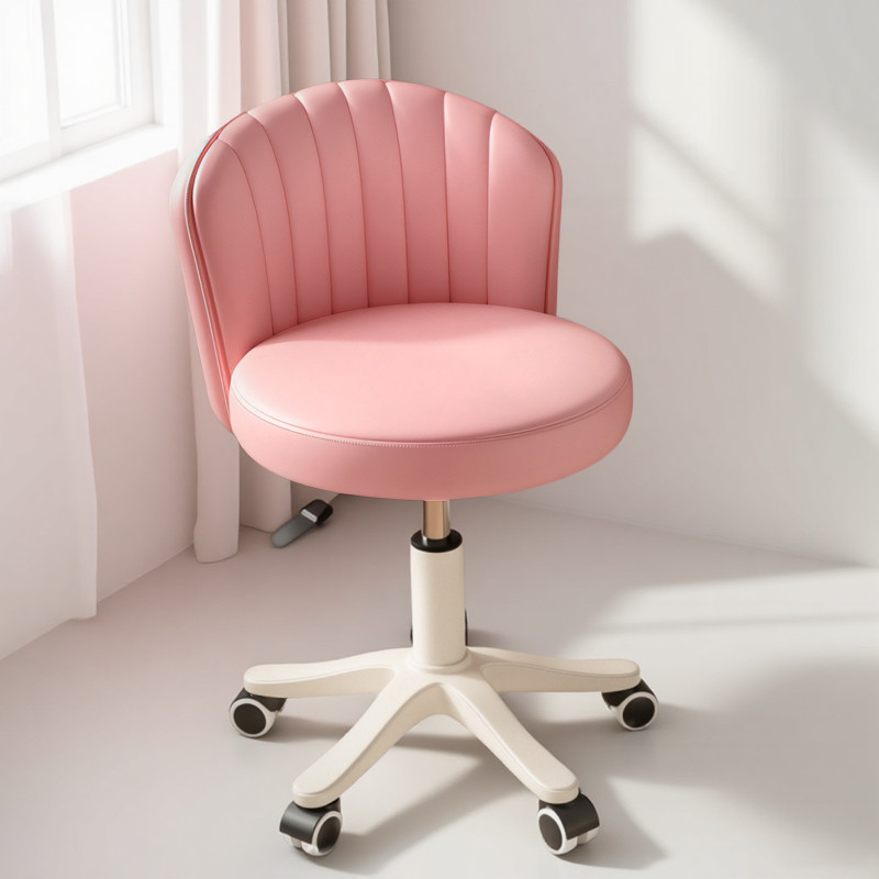 Small Swivel Vanity Chair Armless Comfortable Seat