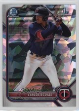 2022 Bowman Chrome Prospects Atomic Refractor Carlos Aguiar #BCP-1 12ec