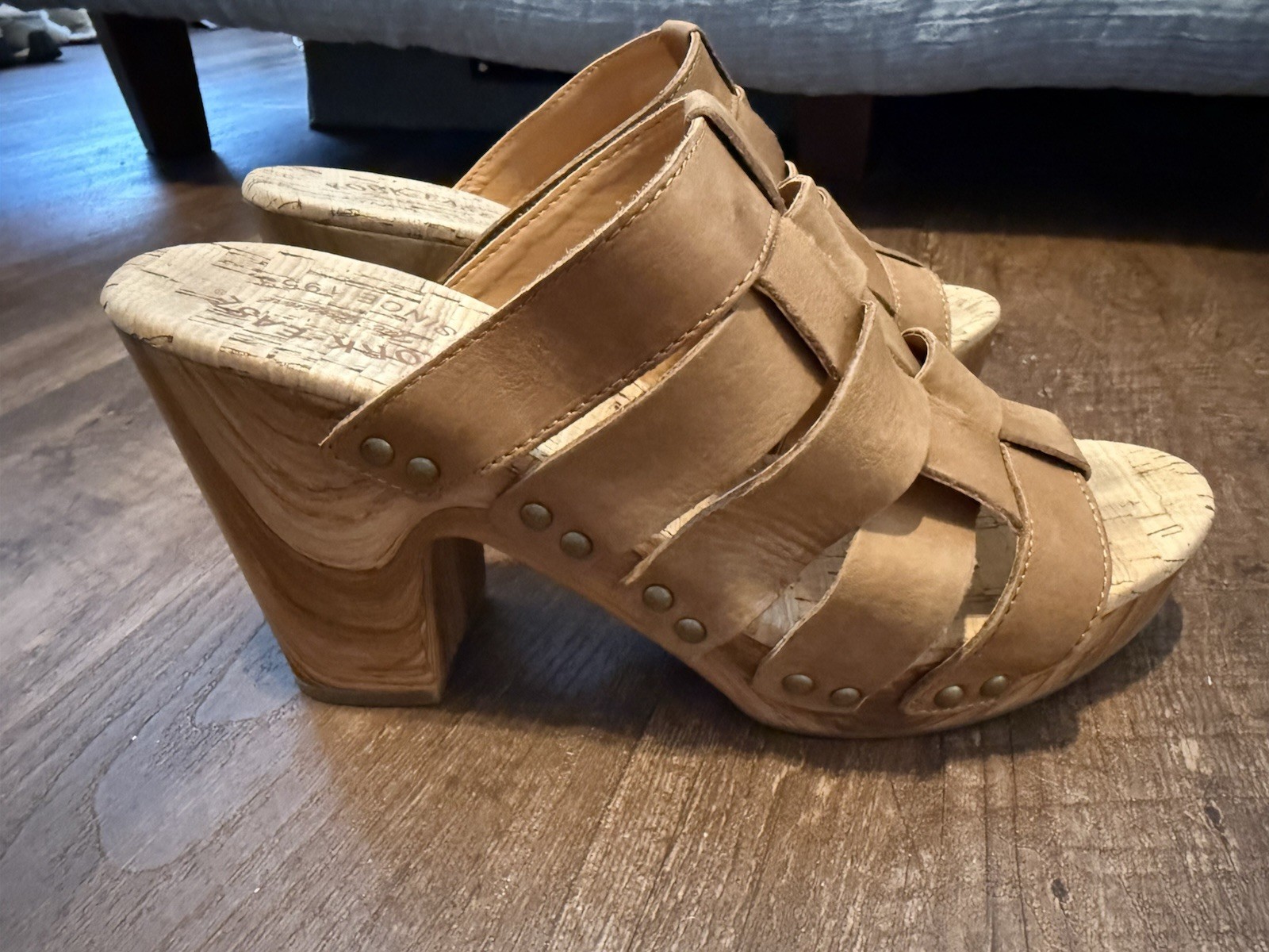 Kork Ease Devan Platform Slide Sandals Brown Terr… - image 3