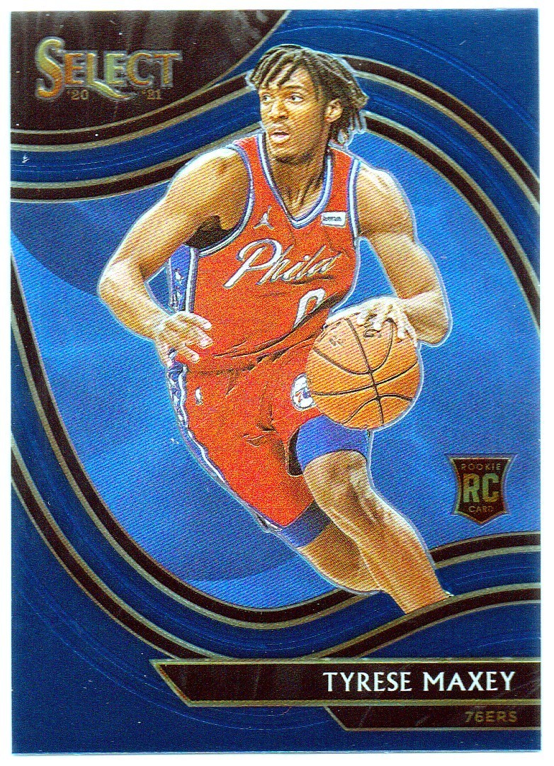 2020-21 Panini Select - Courtside Tyrese Maxey RC #280 Retail Blue