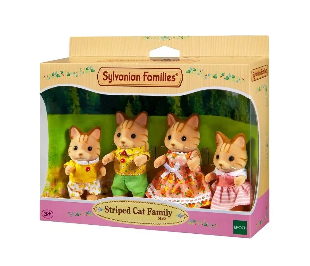 Sylvanian Families – Striped Cat Family 5180