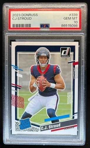 2023 Donruss C.J. Stroud Rated Rookie #339 Texans PSA 10