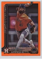 2025 Topps Series 2 Orange Rainbow Foilboard /25 Spencer Arrighetti #522 1l96