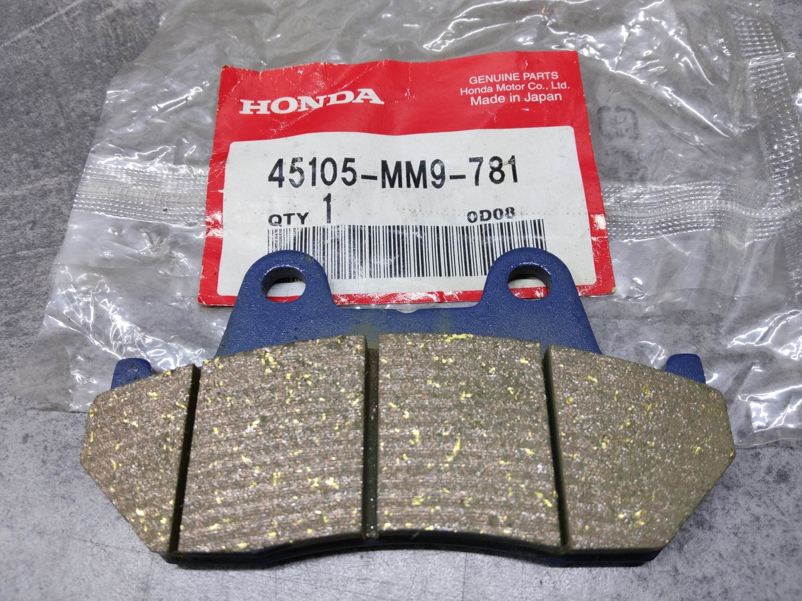 Plaquette frein AV Honda CB550SC de qualité supérieure en alliage résistant