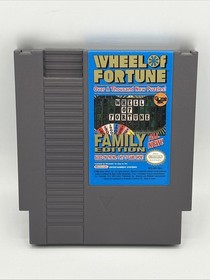 Wheel of Fortune Family Edition - Authentic Nintendo NES Game W/ Manual & Sleeve
