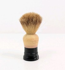 Ever Ready 250PB Pure Badger Shaving Brush Black Cream Handle USA Vintage